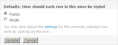 Row style