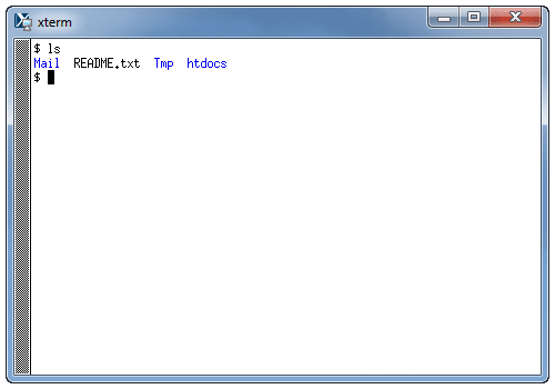 xterm ls